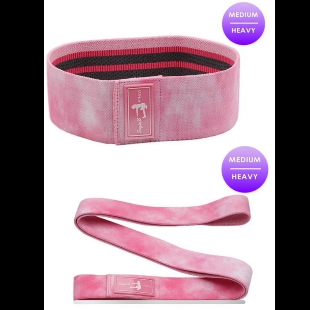NWT❗️ Pink Tye Dye Glute & Long Band Set